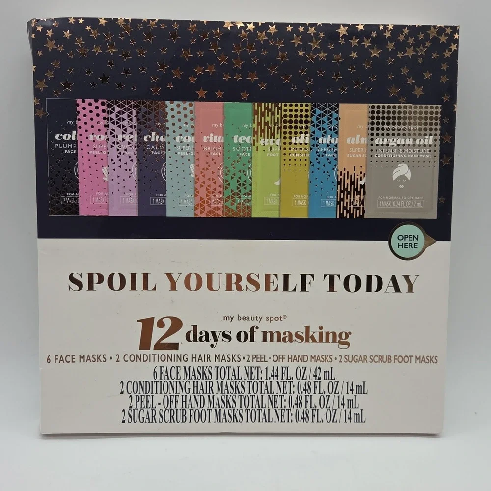 NEW Lot Of 3 Sets My Beauty Spot: 12 Days Of Masking Face Hair Hand Foot Masks